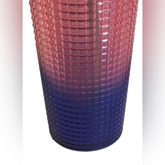 💫 Starbucks Cold Cup Tumbler 24 oz Summer 2022 Watermelon Pink Purple Gradient - Picture 4 of 4
